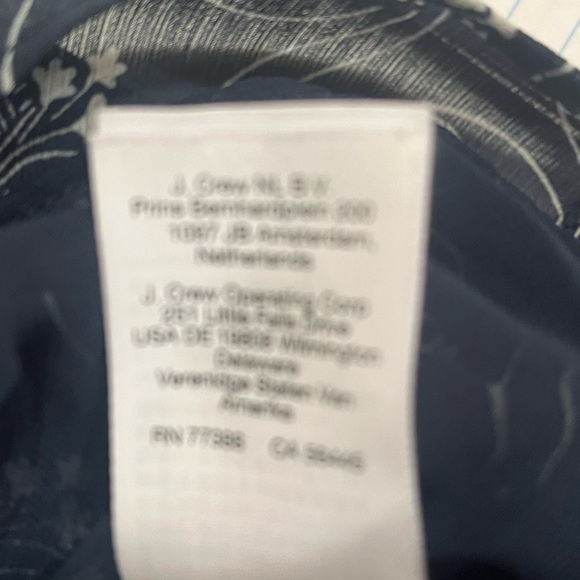 J. Crew Cap sleeve top in blue and white size XXL - Picture 7 of 10